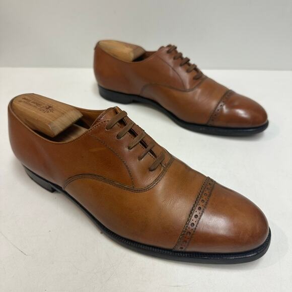 VGUC Crockett & Jones x Polo Ralph Lauren Oxford Cap Toe Made in England 8 D main image 11